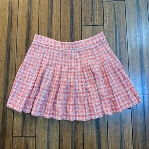 Plaid Pink Women's Skirt
